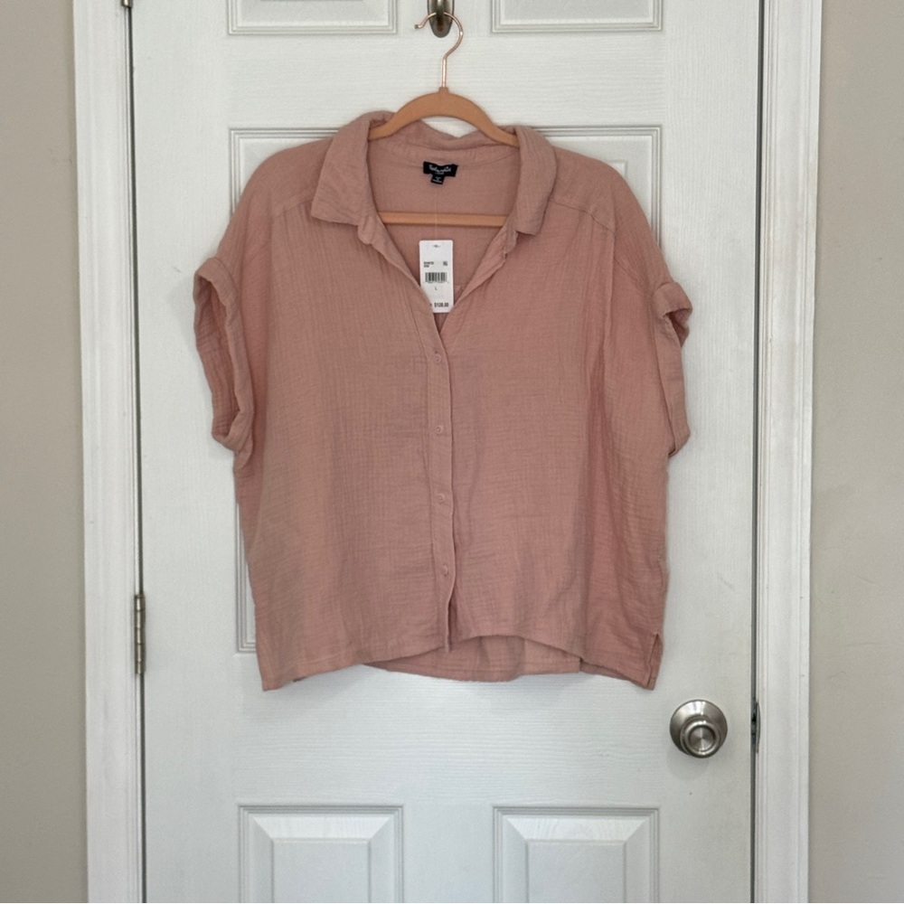 Splendid Blush Button-Down Shirt